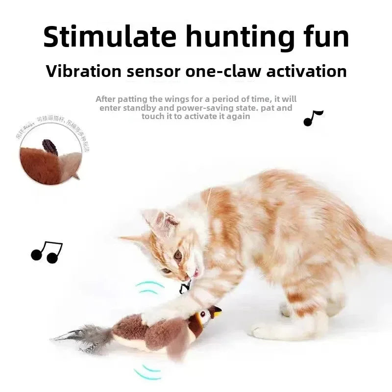 Thermaluxe™- Interactive Catnip Chirping Plush Toy