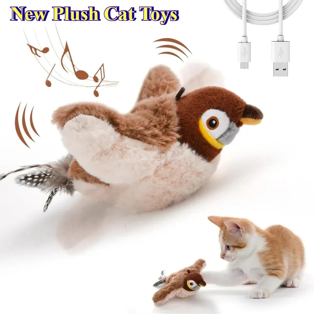 Thermaluxe™- Interactive Catnip Chirping Plush Toy